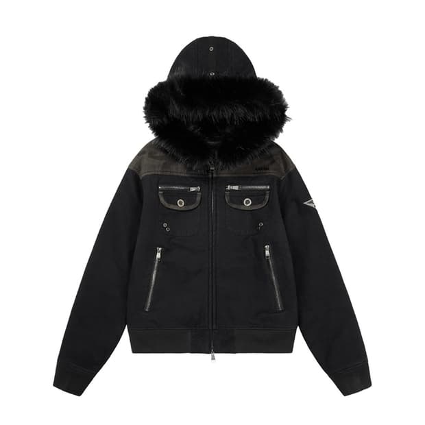 아캄 퍼 후드 자켓