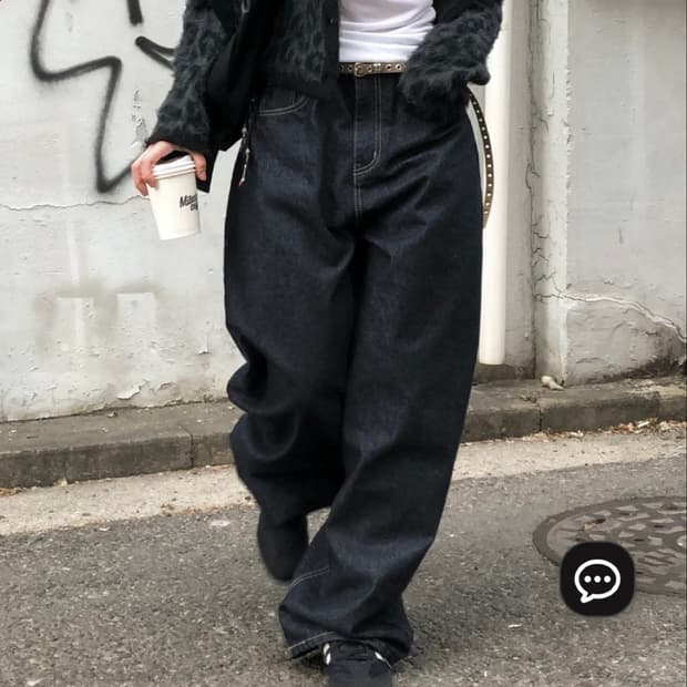 서울베이스 NON-FADE 벌룬 데님 M