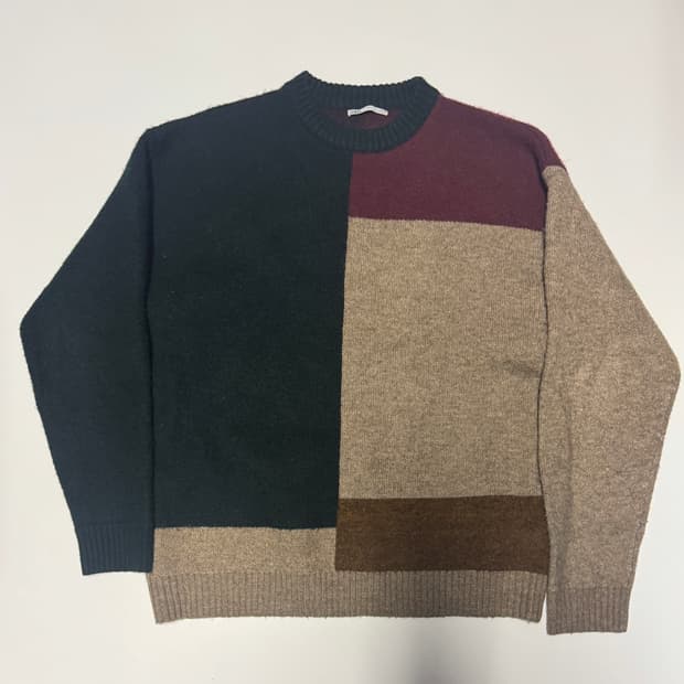 자라 ZaRa 이쁜 컬러 블록 스웨터 니트 L