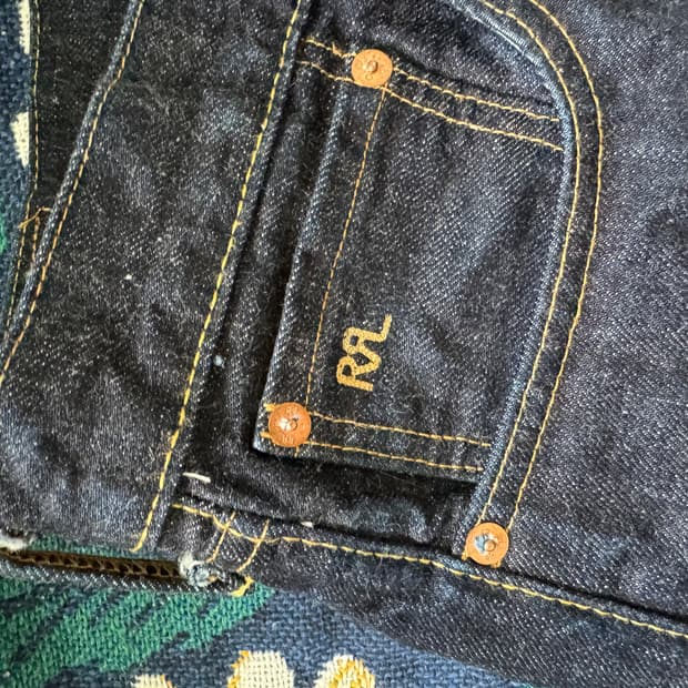 RRL x beams 별주 53-MB 셀비지 데님