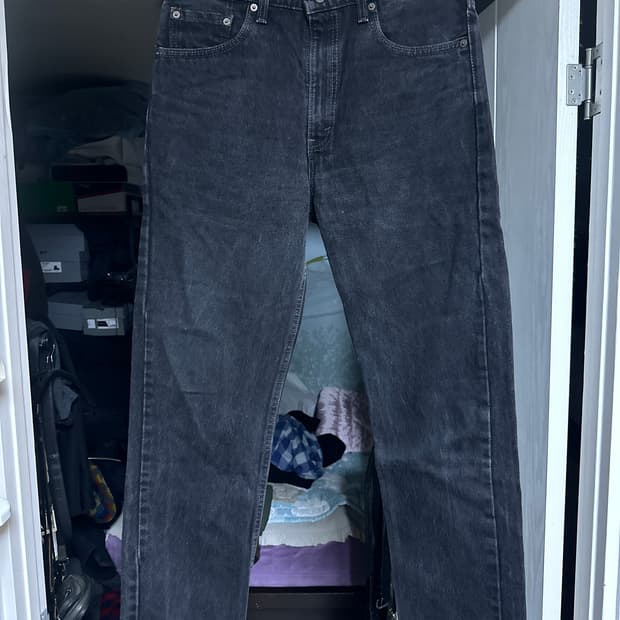 [34X30] 90s 리바이스 빈티지 505 흑청