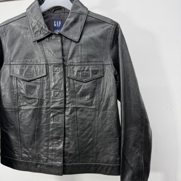 Early 2000s GAP Minimal Leather Jacket