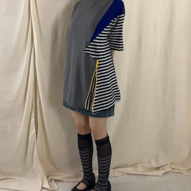 kansai Yamamoto 패치워크 탑