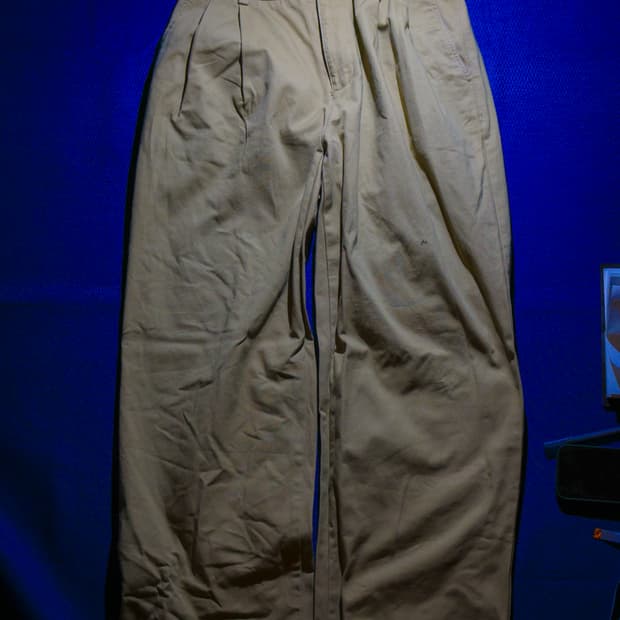 무탠다드 투 턱 와이드 치노 팬츠 32