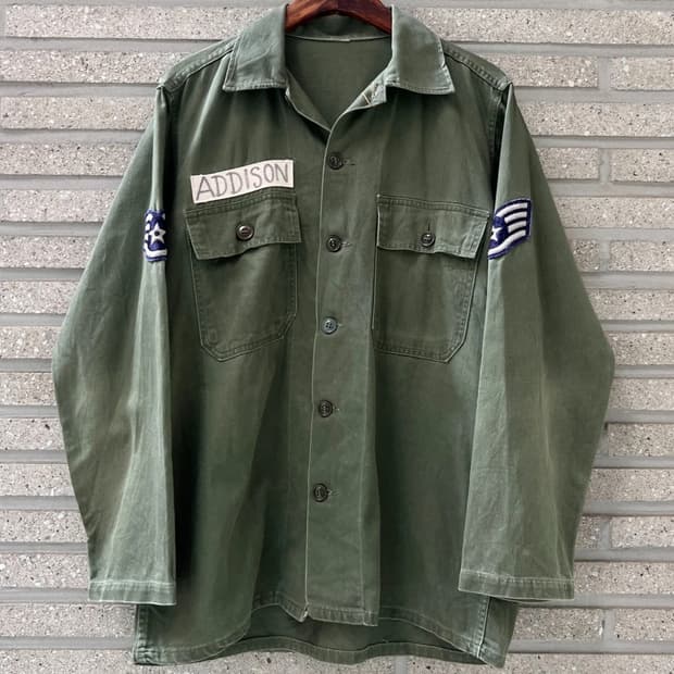[L]60's 오리지널 U.S ARMY OG-107 밀리터리 셔츠