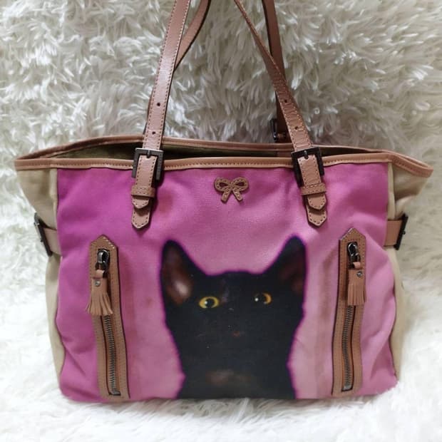 Anya hindmarch 고양이 토트백