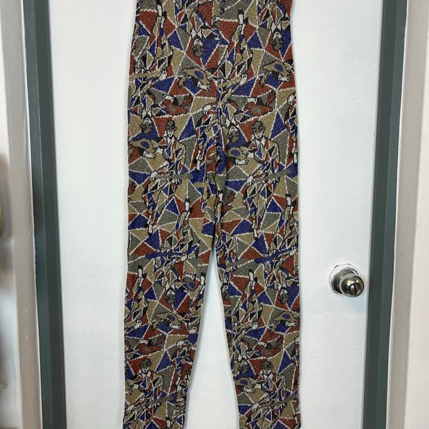 빈티지 미쏘니  멀티 패턴 시그니처 자카드 팬츠