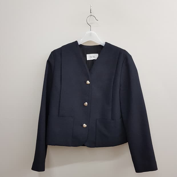 한섬 sjsj 2022 실크 노카라 자켓 76-90-155사이즈