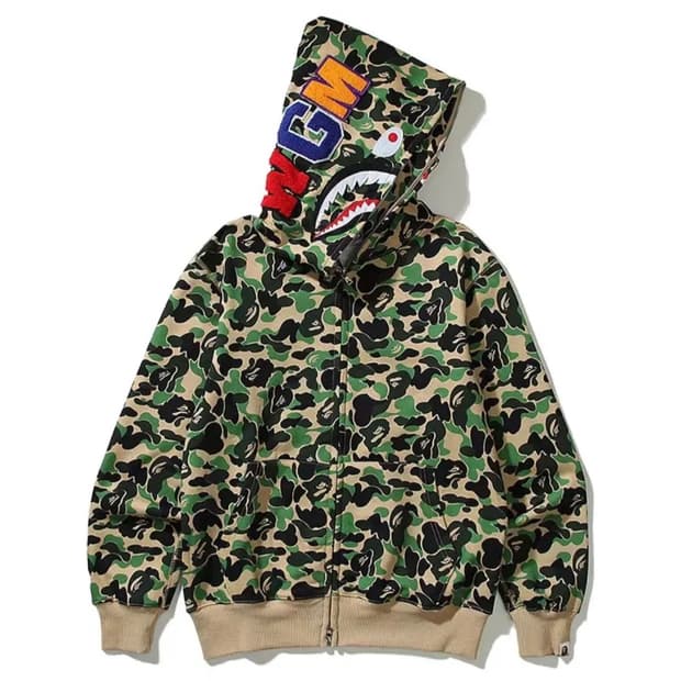 배이프 샤크후드 카모 xl 새상품