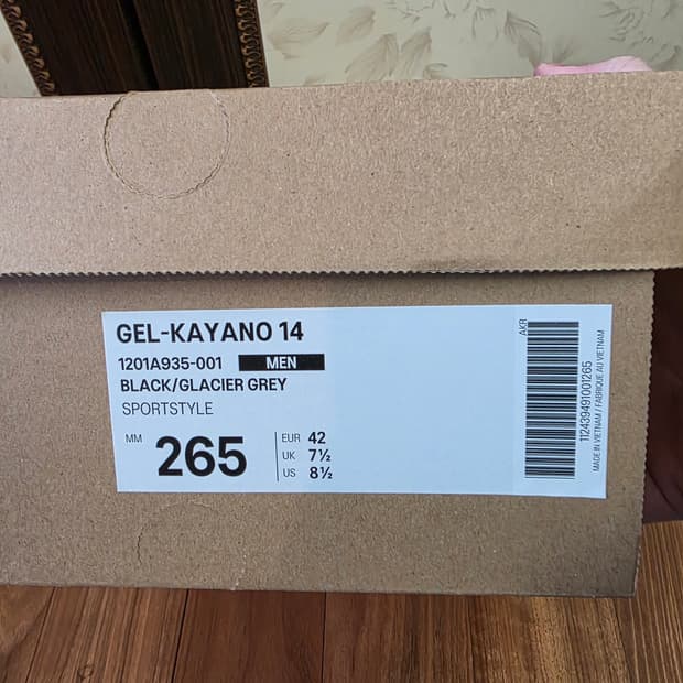 젤 카야노14 블랙 글레시셔 그레이 265
