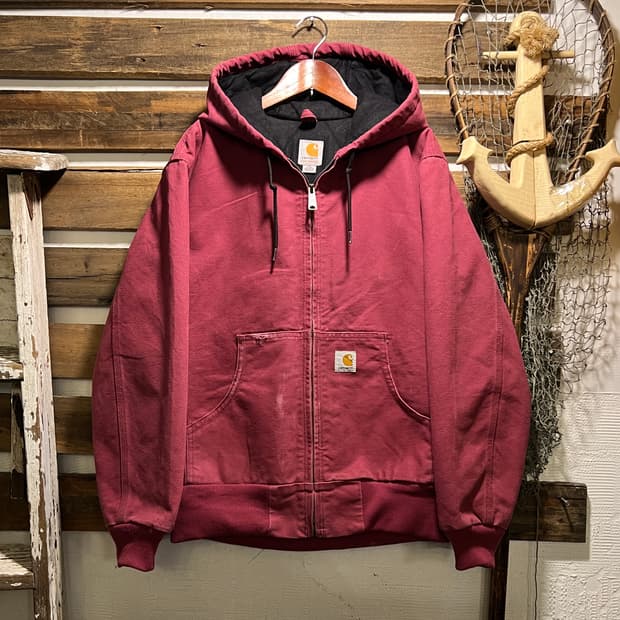 [S]칼하트 USA WJ130 브릭레드 액티브 워크자켓