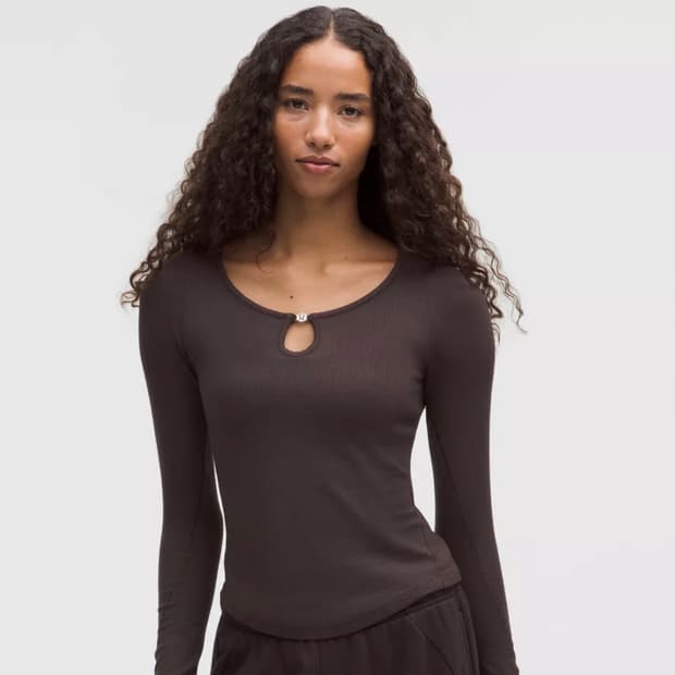 룰루레몬 홀드 타이트 키홀넥 롱슬리브 셔츠 참