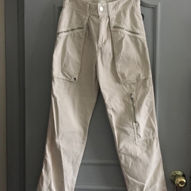 [24SS] 이자벨마랑 크림 포켓배색 면 데님팬츠 36사이즈