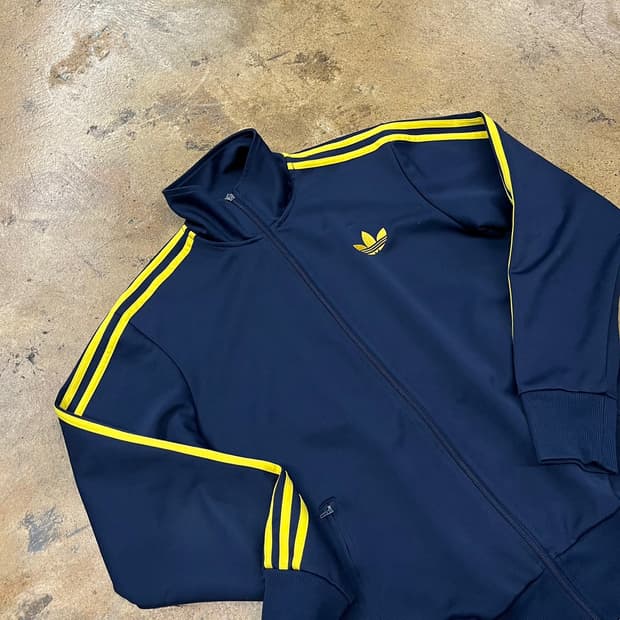 [정품/95] 아디다스 네이비 옐로우 트랙탑 져지 b15