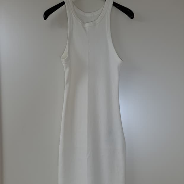 There Was One 여성 민소매 골지 롱원피피스 L