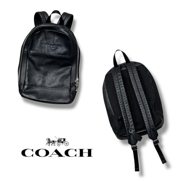 빈티지 코치 레더백팩