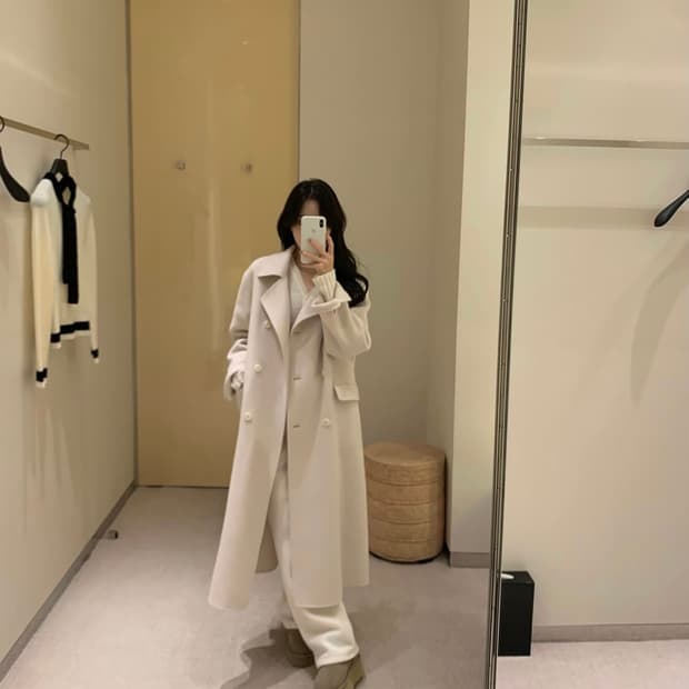 🍓플랜트샵 핸드메이드 딸기우유 롱 코트 🤍(택배비 포함)