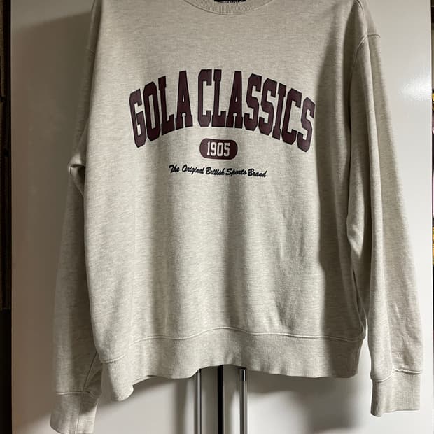 골라 기모 맨투맨 티셔츠