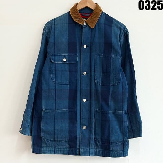 폴로 랄프로렌 코듀로이 카라 패치워크 자켓 XL 0325