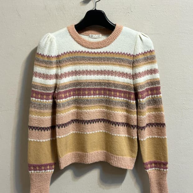 잇미샤 페어아일 패턴 니트 스웨터