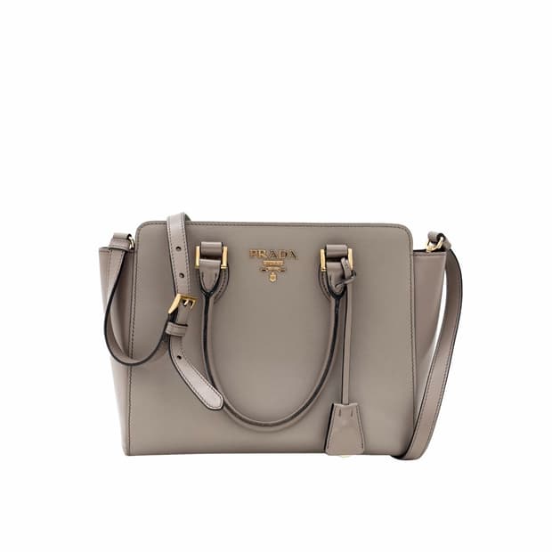 [OS] 프라다 여성 사피아노 소프트 레더 토트백 숄더백 클레이 그레이