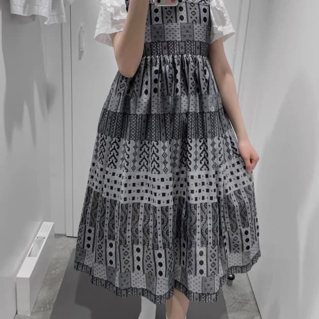 New꼼데가르송 다오 레이스 도트 원피스 S