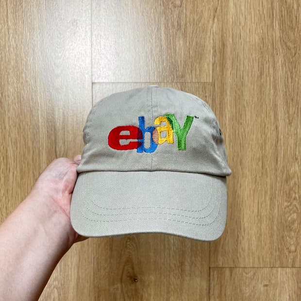 국내 유일 90s 이베이 ebay 구로고 자수로고 빈티지 볼캡 모자