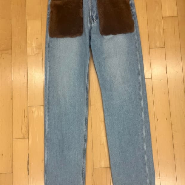 넘버프로젝트 밍크퍼 데님