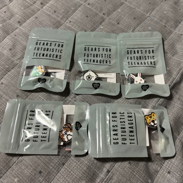 휴먼메이드 애니멀 핀 5종 / 오프라인 스토어한정