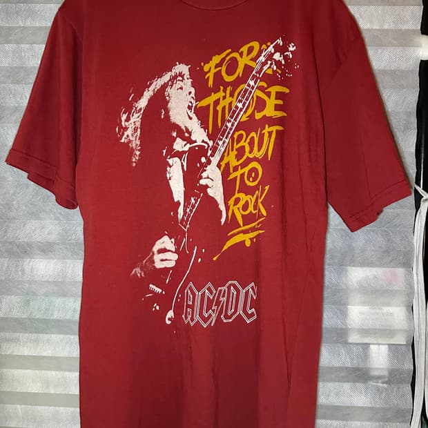 히스테릭글래머 AC/DC 티셔츠