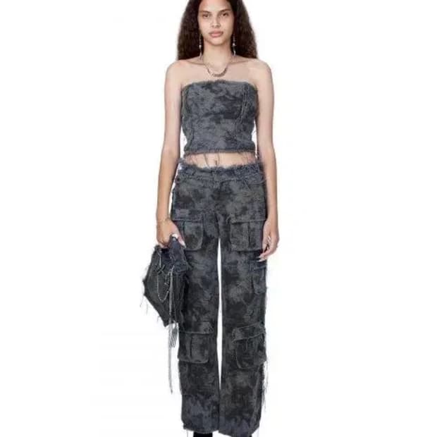 604service cargo pants charcol s