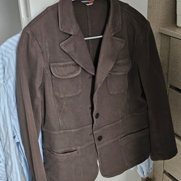 일본 빈티지 사파리 자켓 브라운 갈색