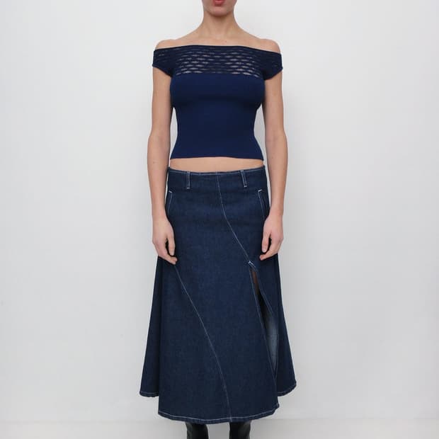 [S]기마구아스 Oahu 데님 스커트