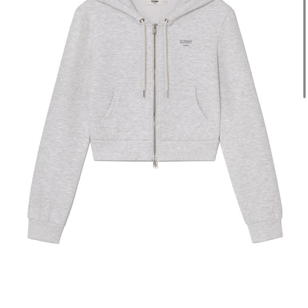 글로니 G CROP ZIP UP (GRAY)