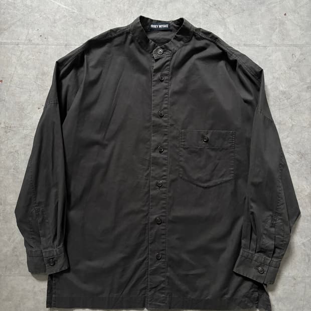 Issey Miyake 이세이미야케 90’s 블랙 코튼 셔츠 