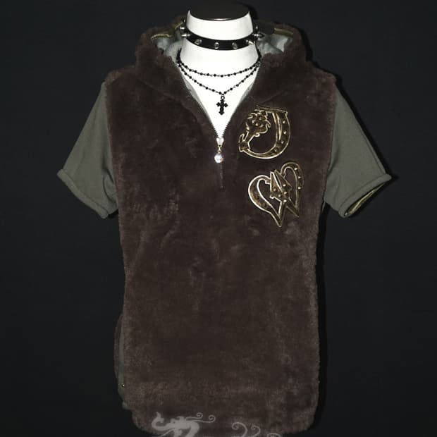 (dance with dragon) punk fur hood