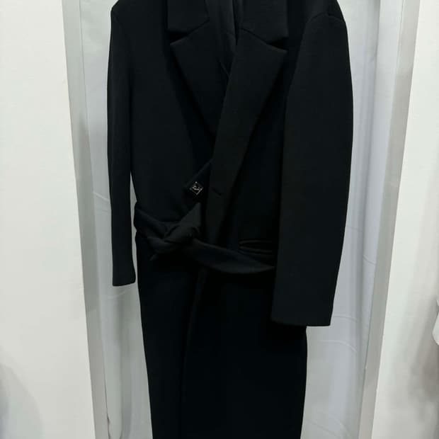 우영미 울 벨티드 코트 48사이즈 