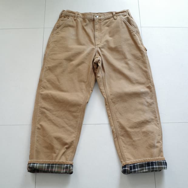 칼하트 B111 플라넬 안감 워크팬츠 36x30