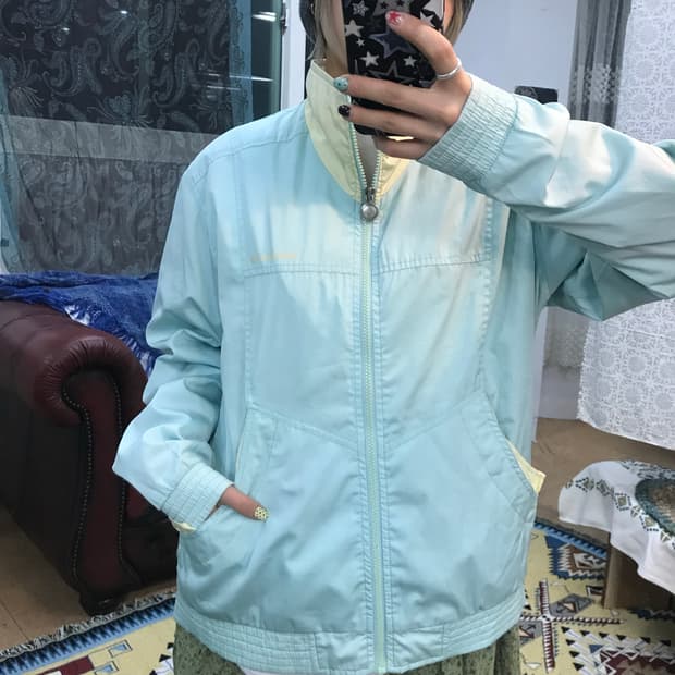 아디다스 빈티지 민트 바람막이 