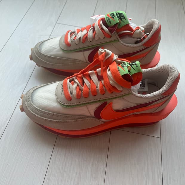나이키X사카이X클랏 LD와플 오렌지 블레이즈 235
