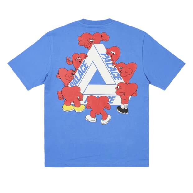 팔라스 하트 티셔츠 스카이블루