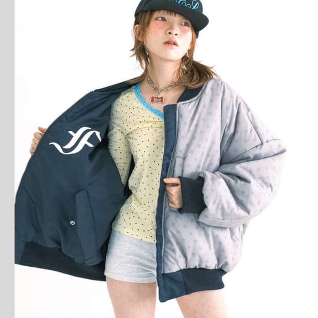 [당일배송]샵페어리 봄버 patch bomber padded jacket