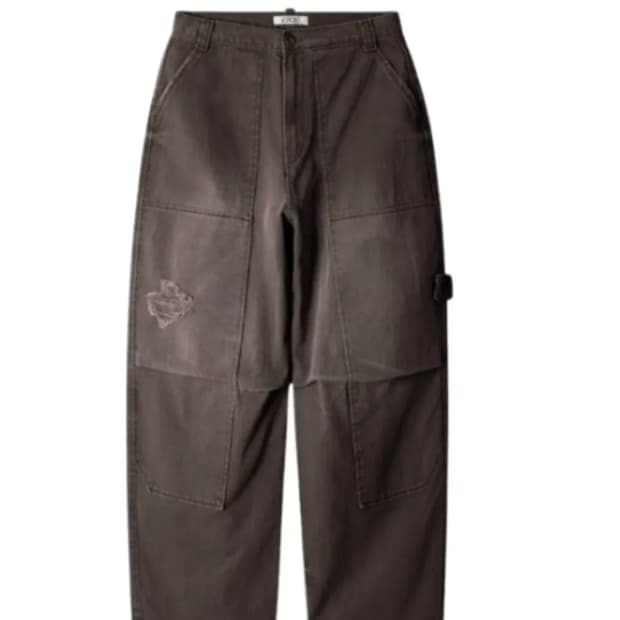 [L] ETCE 워시드 가드너 팬츠 브라운