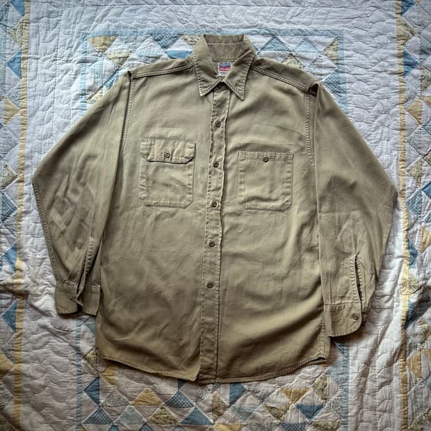 50s 60s USA 빈티지 JC Penney Big Mac 워크 셔츠