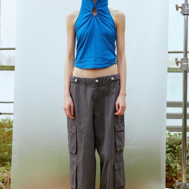 써틴먼스 13month 워싱 카고 팬츠 바지 차콜