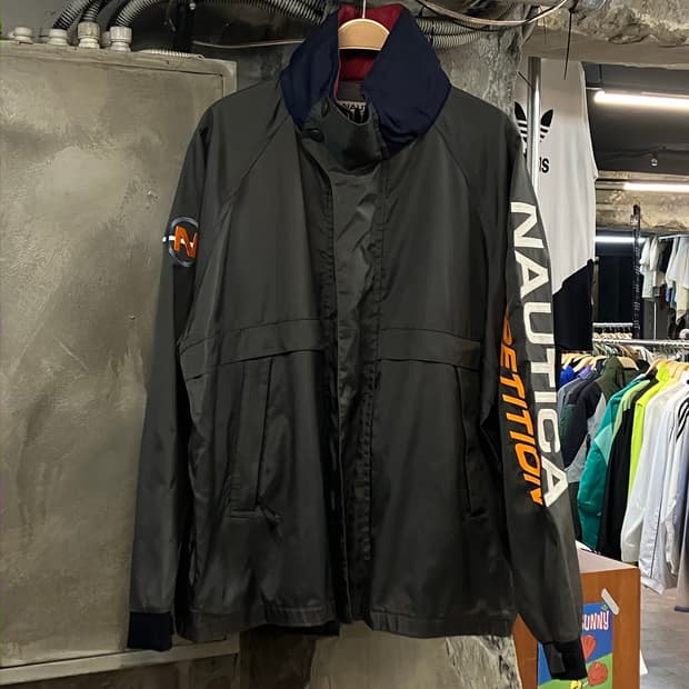 노티카 컴페티션 스펠아웃 박시핏 바람막이 자켓 카키  XXL  #csz2
