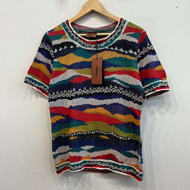 미쏘니 반팔 탑 택달린 미사용품 Made in ITALY