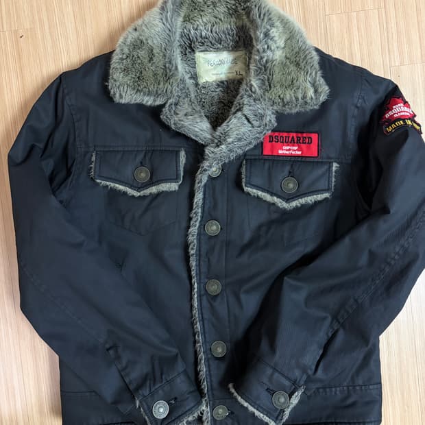 디스퀘어드 시어링 무스탕 자켓