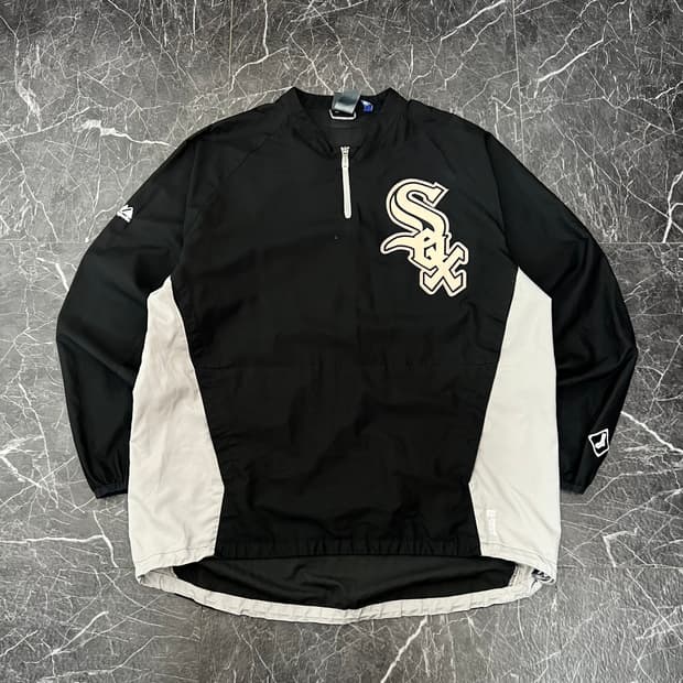 마제스틱 화이트삭스 오버사이즈 웜업