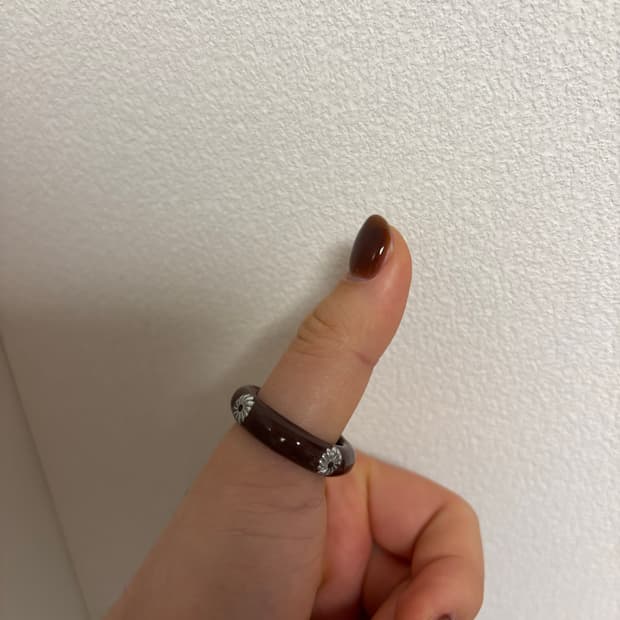 Nff 반지 브라운 24-25호 aureole ring-brown